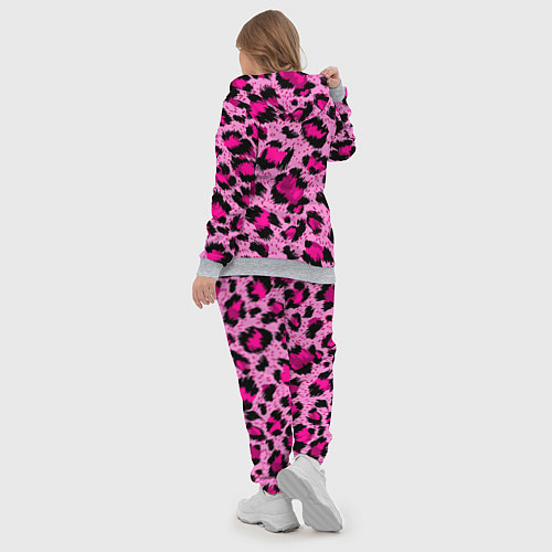 Женский костюм Розовый леопард / 3D-Меланж – фото 5