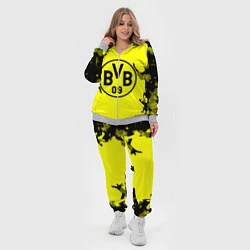 Женский 3D-костюм FC Borussia Dortmund: Yellow & Black, цвет: 3D-меланж — фото 2