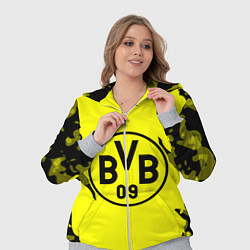 Женский 3D-костюм FC Borussia Dortmund: Yellow & Black, цвет: 3D-меланж — фото 2
