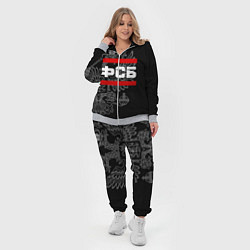 Женский 3D-костюм ФСБ: герб РФ, цвет: 3D-меланж — фото 2