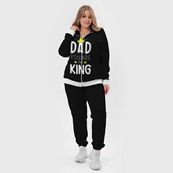 Женский 3D-костюм Dad you are the King, цвет: 3D-белый — фото 2