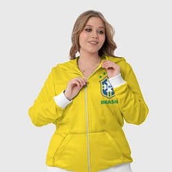 Женский 3D-костюм Сборная Бразилии, цвет: 3D-белый — фото 2