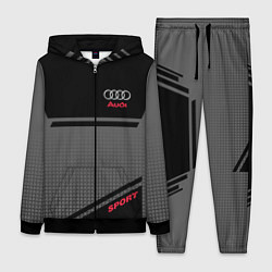 Женский 3D-костюм Audi: Crey & Black, цвет: 3D-черный