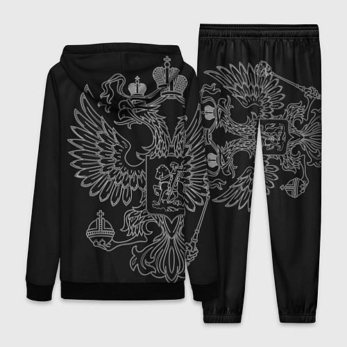 Женский костюм Генерал, белый герб РФ / 3D-Черный – фото 2