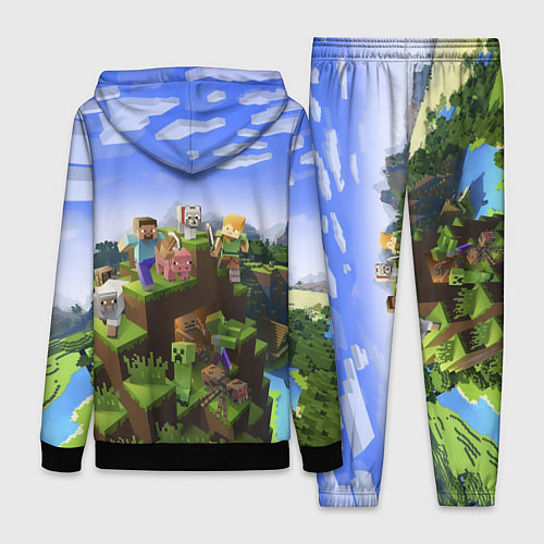 Женский костюм Майнкрафт: Виктор / 3D-Черный – фото 2