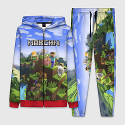 Женский 3D-костюм Майнкрафт: Максим, цвет: 3D-красный