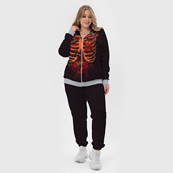 Женский 3D-костюм Человеческий скелет, цвет: 3D-меланж — фото 2