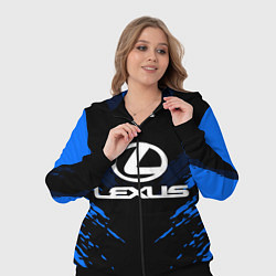 Женский 3D-костюм Lexus: Blue Anger, цвет: 3D-черный — фото 2