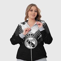 Женский 3D-костюм FC Real Madrid: Black Style, цвет: 3D-меланж — фото 2