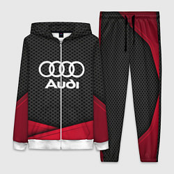 Женский 3D-костюм Audi: Grey Carbon, цвет: 3D-белый