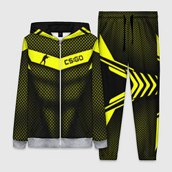 Женский костюм CS:GO Yellow Carbon