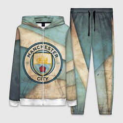 Женский 3D-костюм FC Man City: Old Style, цвет: 3D-белый