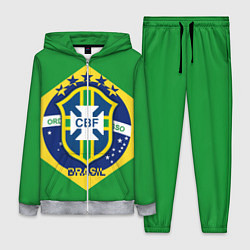 Женский 3D-костюм CBF Brazil, цвет: 3D-меланж