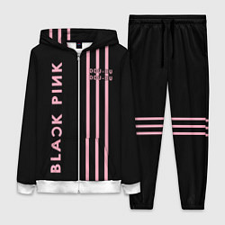 Женский 3D-костюм Black Pink, цвет: 3D-белый