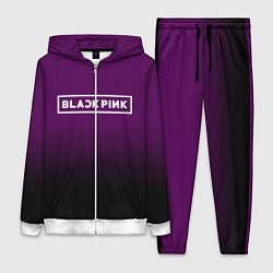 Женский 3D-костюм Black Pink: Violet Gradient, цвет: 3D-белый
