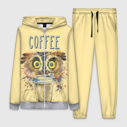 Женский 3D-костюм Owls like coffee, цвет: 3D-меланж