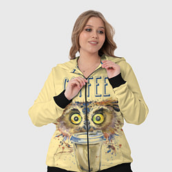 Женский 3D-костюм Owls like coffee, цвет: 3D-черный — фото 2