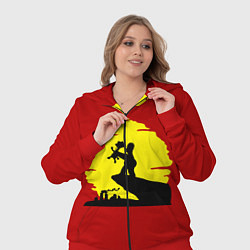 Женский 3D-костюм Гомер и барт, цвет: 3D-красный — фото 2