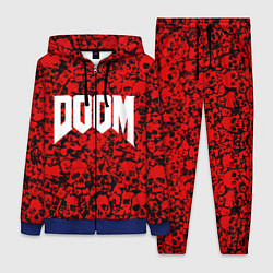 Женский 3D-костюм DOOM: Blooded Skuls, цвет: 3D-синий