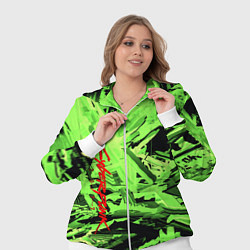 Женский 3D-костюм Cyberpunk 2077: Green Breaks, цвет: 3D-белый — фото 2