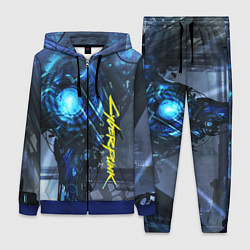 Женский 3D-костюм Cyberpunk 2077, цвет: 3D-синий