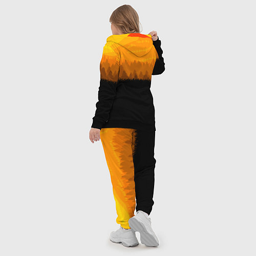 Женский костюм Red Dead Redemption: Orange Sun / 3D-Черный – фото 5