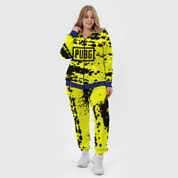 Женский 3D-костюм PUBG: Yellow Stained, цвет: 3D-синий — фото 2