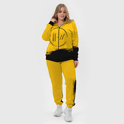 Женский 3D-костюм 21 Pilots: Yellow Logo, цвет: 3D-черный — фото 2