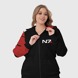 Женский 3D-костюм MASS EFFECT N7, цвет: 3D-черный — фото 2