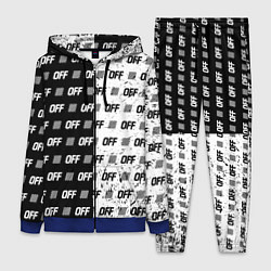 Женский 3D-костюм Off-White: Black & White, цвет: 3D-синий