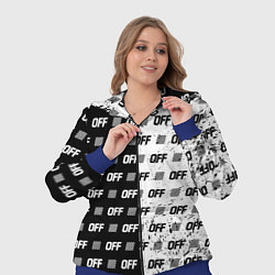Женский 3D-костюм Off-White: Black & White, цвет: 3D-синий — фото 2