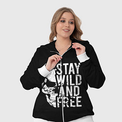 Женский 3D-костюм Stay wild and free, цвет: 3D-белый — фото 2
