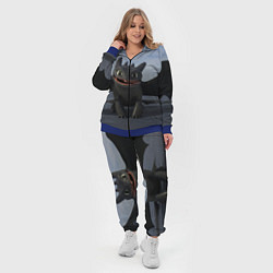 Женский 3D-костюм Фурия улыбается, цвет: 3D-синий — фото 2