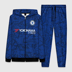 Женский 3D-костюм Chelsea home 19-20, цвет: 3D-черный