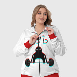 Женский 3D-костюм ЪУЪ СЪУКА КАЧОК, цвет: 3D-красный — фото 2