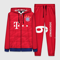 Женский 3D-костюм FC Bayern: Lewandowski Home 19-20, цвет: 3D-синий