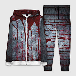 Женский костюм Кровь на металле текстура