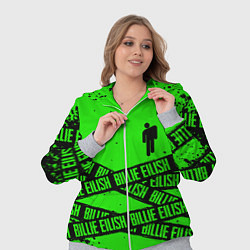 Женский 3D-костюм BILLIE EILISH: Green & Black Tape, цвет: 3D-меланж — фото 2