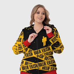 Женский 3D-костюм BILLIE EILISH: Yellow & Black Tape, цвет: 3D-красный — фото 2