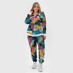 Женский 3D-костюм Абстрактный рисунок, цвет: 3D-белый — фото 2