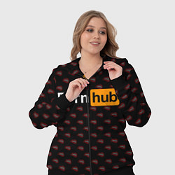 Женский 3D-костюм PornHub, цвет: 3D-черный — фото 2