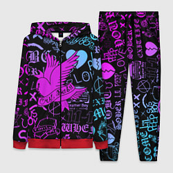 Женский 3D-костюм LIL PEEP, цвет: 3D-красный