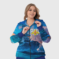 Женский 3D-костюм ВМФ, цвет: 3D-синий — фото 2