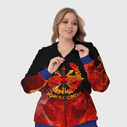 Женский 3D-костюм Войска связи, цвет: 3D-синий — фото 2