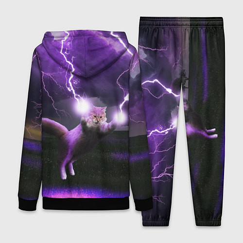 Женский костюм Кот и Молнии / 3D-Черный – фото 2