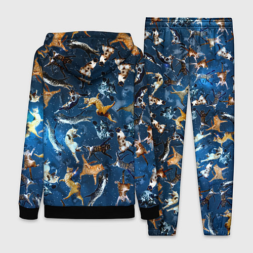 Женский костюм Космические коты / 3D-Черный – фото 2