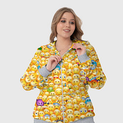 Женский 3D-костюм Смайлики Emoji, цвет: 3D-меланж — фото 2