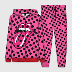 Женский костюм Rolling stones pink logo