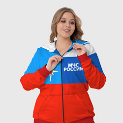 Женский 3D-костюм Флаг МЧС России, цвет: 3D-красный — фото 2