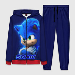 Женский 3D-костюм SONIC, цвет: 3D-красный